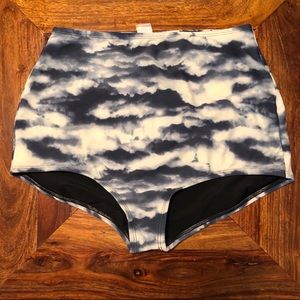 High waisted swim bottoms